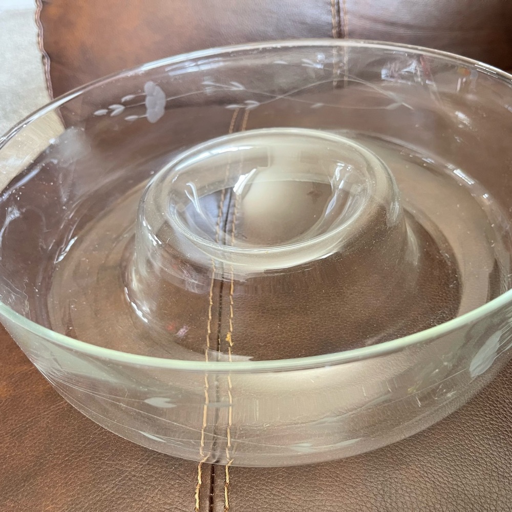 Clear Glass Punch Bowl